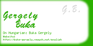 gergely buka business card